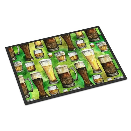 Carolines Treasures 18 x 27 in. Irish Beers Indoor or Outdoor Mat BB5758MAT